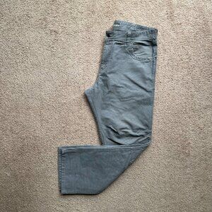 Eddie Bauer Pants Mens 40x32 Double Knee Relaxed Fit High Rise Canvas Grey